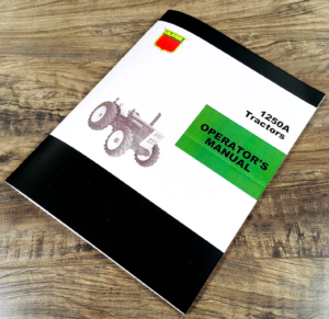 Oliver 1250A Tractor Operators Manual Owners Book Maintenance Adjustments Lube
