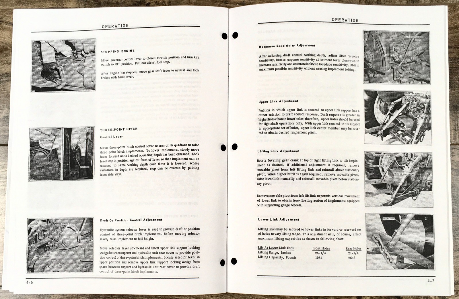 Oliver 1250A Tractor Operators Manual Owners Book Maintenance Adjustments Lube - Image 6