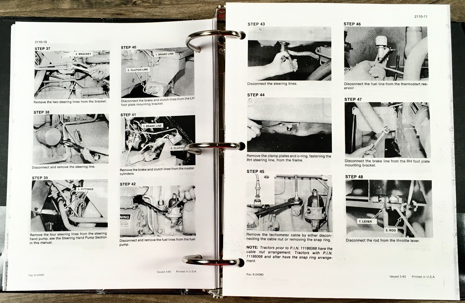 Case 1490 1494 1594 1690 Tractor Service Manual Repair Shop 2 Vol. Binder Set - Image 16