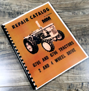 Minneapolis Moline G705 G706 Tractor 2 and 4 Wheel Drive Parts Manual Catalog