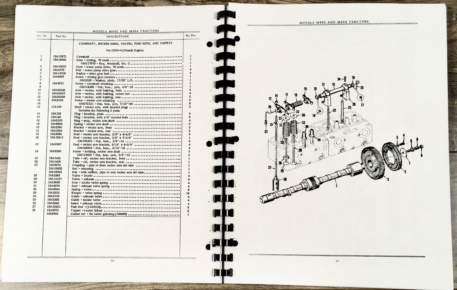 Minneapolis Moline M602 M604 Tractor 2 and 4 Wheel Drive Parts Manual Catalog - Image 5