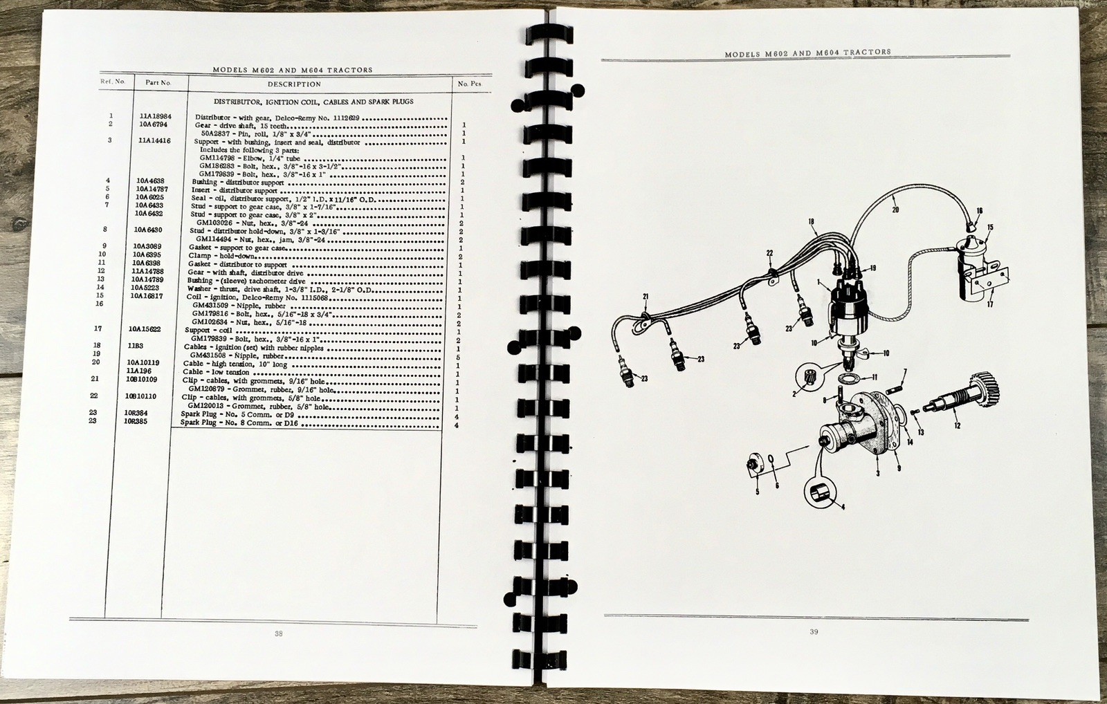 Minneapolis Moline M602 M604 Tractor Parts Operators Manual Set Catalog Owners - Image 9