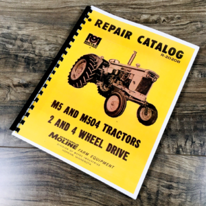 Minneapolis Moline M5 M504 Tractor Parts Manual Catalog Book Assembly Schematics