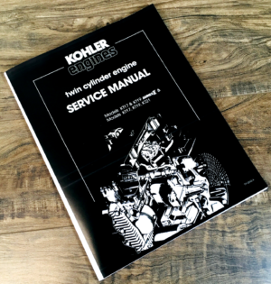 Kohler KT17 KT19 Series II KT17 Twin Engine Service Manual Repair Shop Workshop