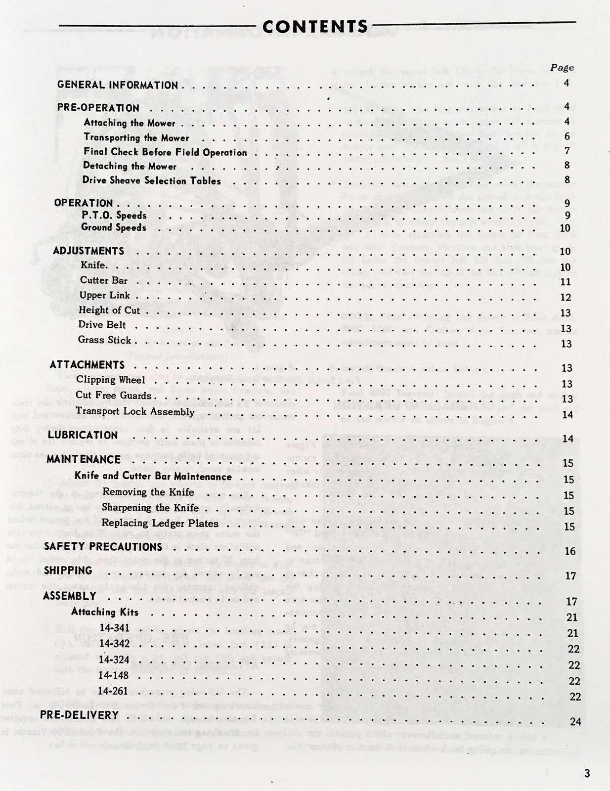 Ford 501 Sickle Bar Mower Operators Owners Manual 14-258 14-259 14-260 - Image 2