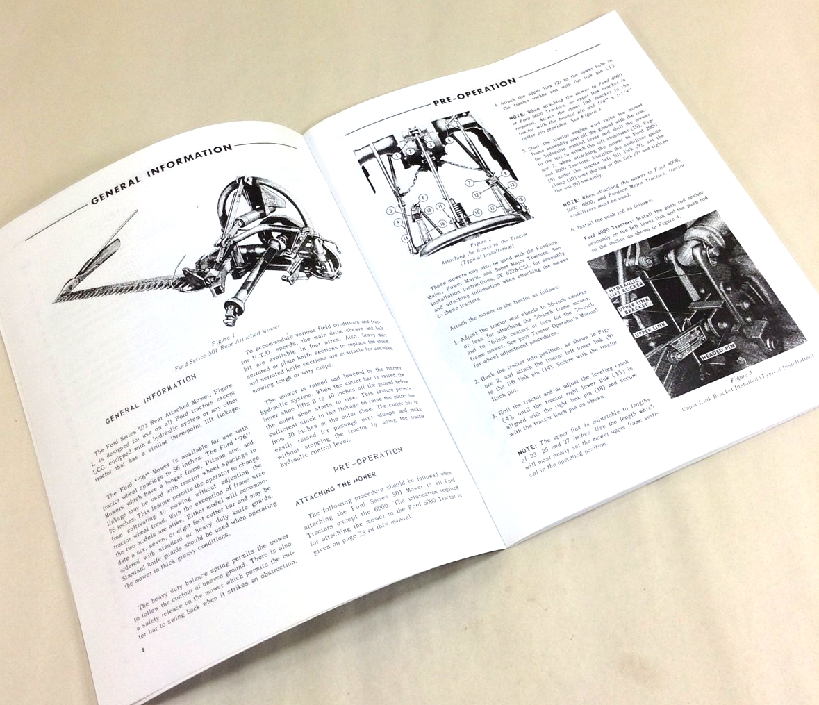 Ford 501 Sickle Bar Mower Operators Owners Manual 14-258 14-259 14-260 - Image 4