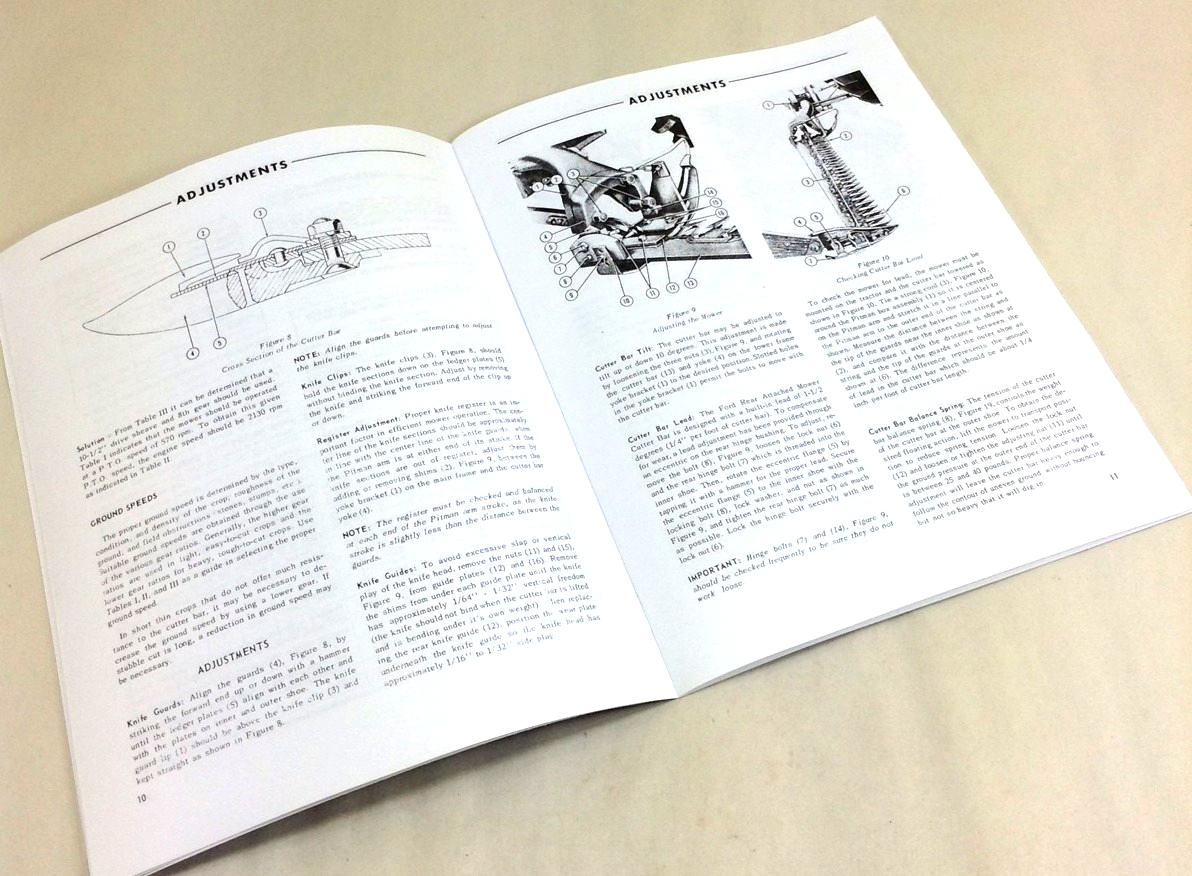 Ford 501 Sickle Bar Mower Operators Owners Manual 14-258 14-259 14-260 - Image 5