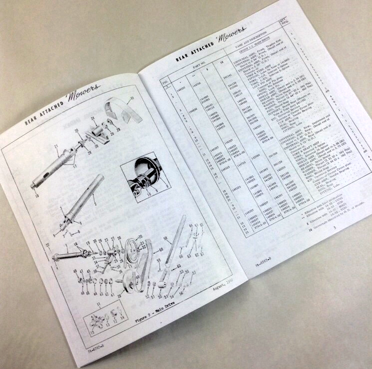 Ford 501 Rear Attached Mower Parts Manual Sickle Bar 14-93 14-258 14-259 14-340 - Image 3