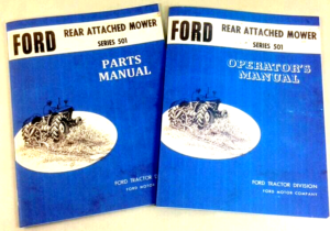 Ford 14-92 14-257 14-320 Attached Mower Operators Parts Manual Set Bar Sickle