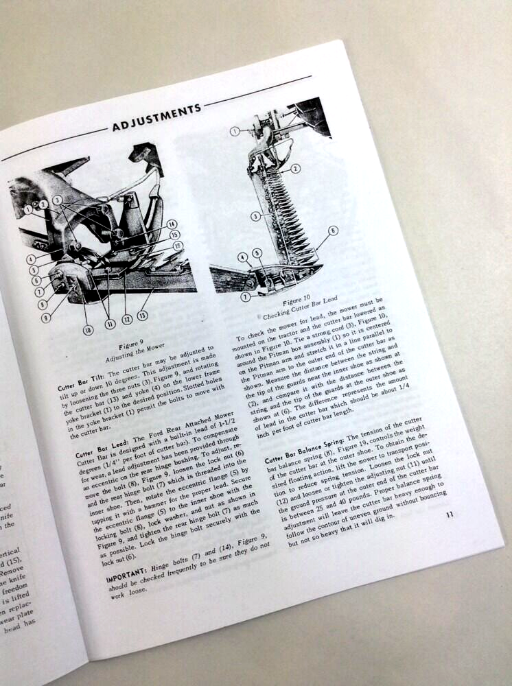 Ford 14-92 14-257 14-320 Attached Mower Operators Parts Manual Set Bar Sickle - Image 6