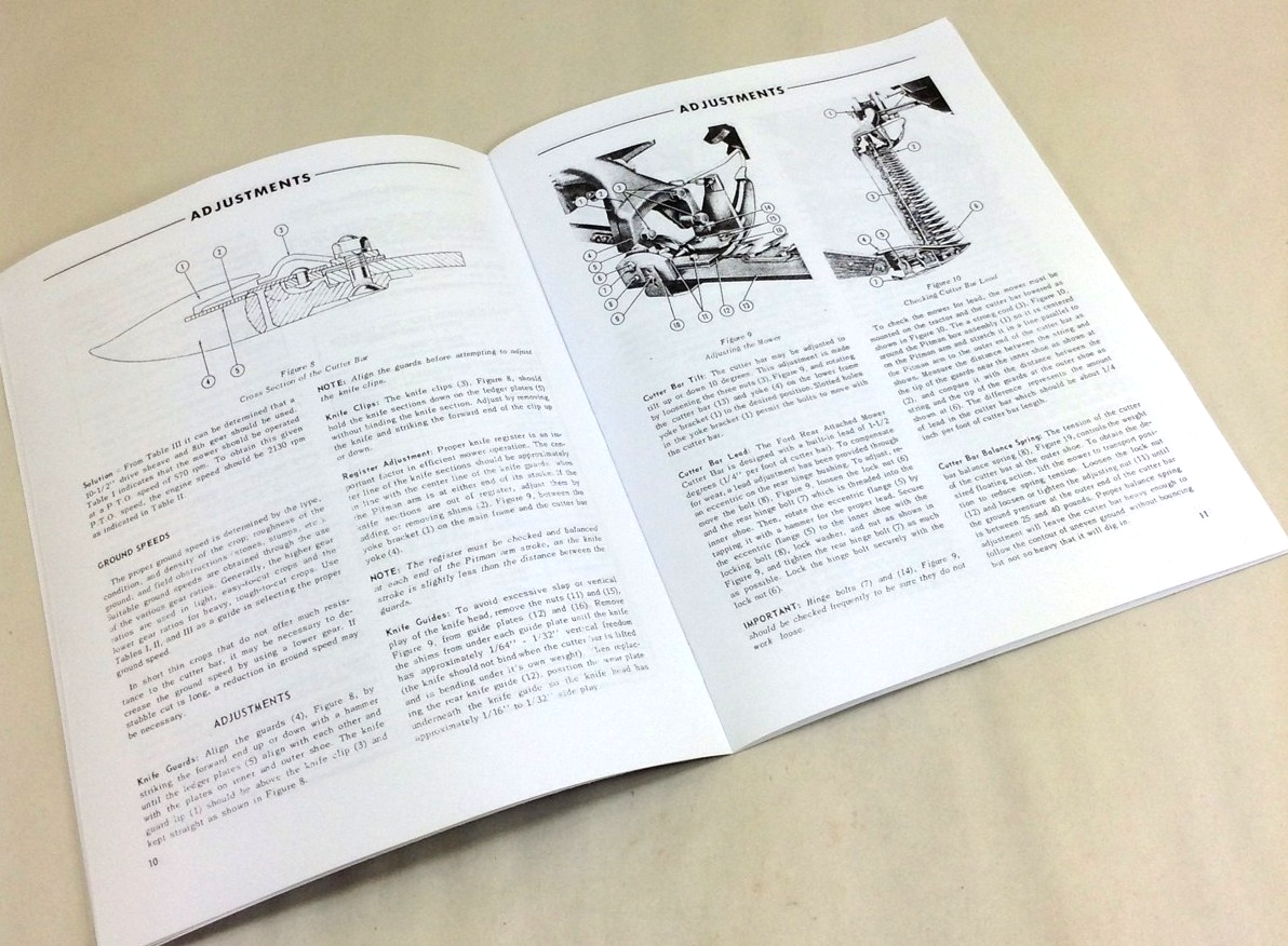 Ford 501 Sickle Bar Mower Operators Owners Manual 14-92 14-257 14-320 14-93 - Image 5