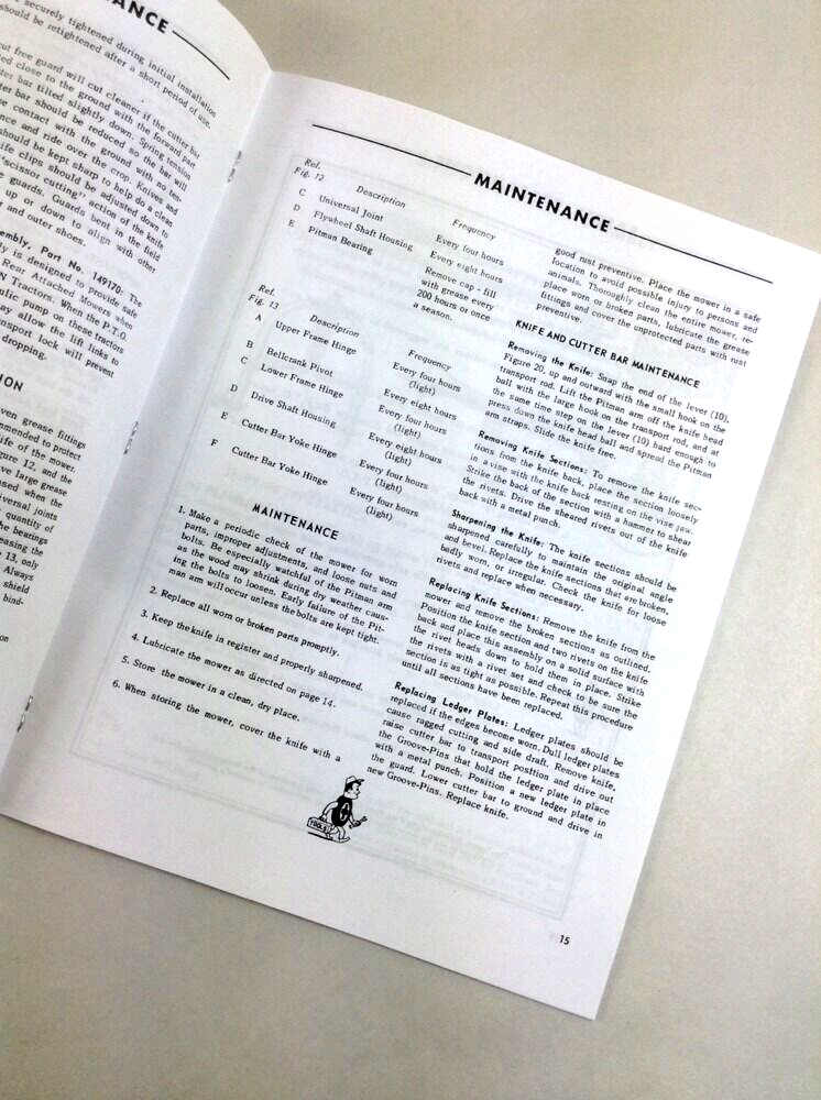 Ford 14-339 14-340 Attached Mower Operators Parts Manual Set Bar Sickle - Image 7
