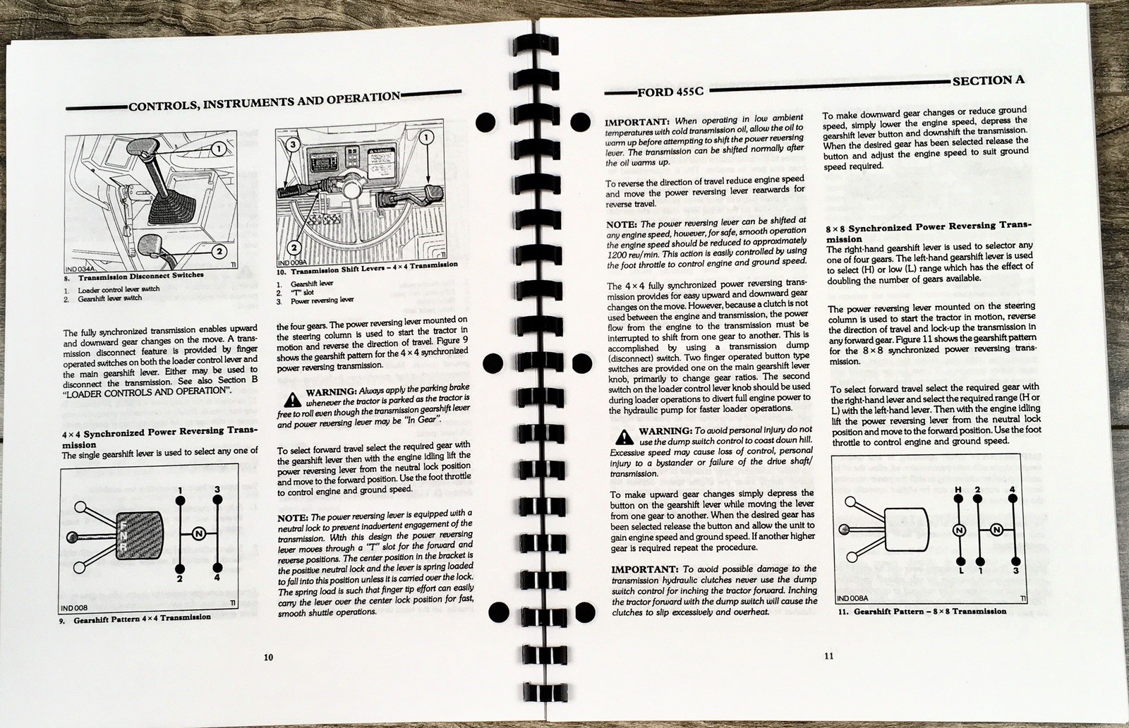 Ford 455C Tractor Loader Backhoe Operators Manual Owners Book Maintenance - Image 3