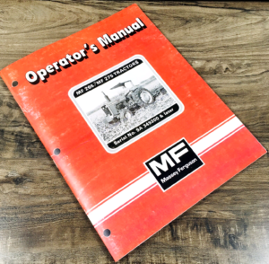 Tractor Operator Instruction Manual Fits MF 275 Massey Ferguson s/n 9A349200-Up