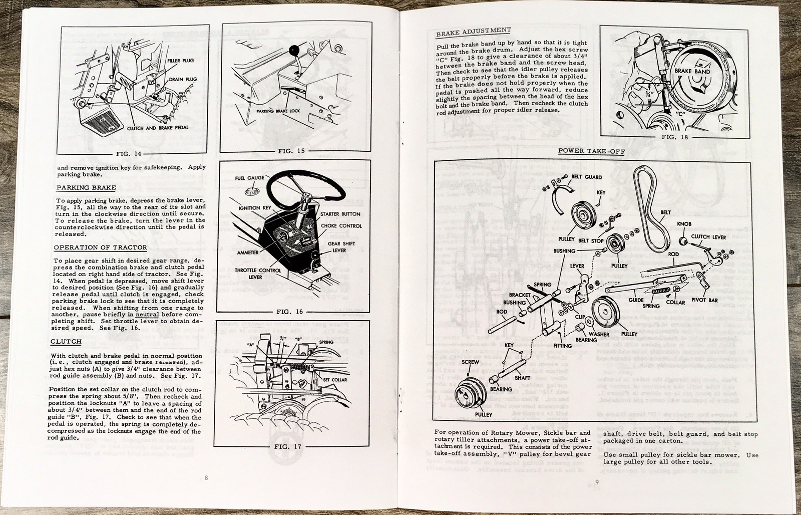 Allis Chalmers Big Ten B10 Lawn Garden Tractor Operators Manual Owners Book - Image 4