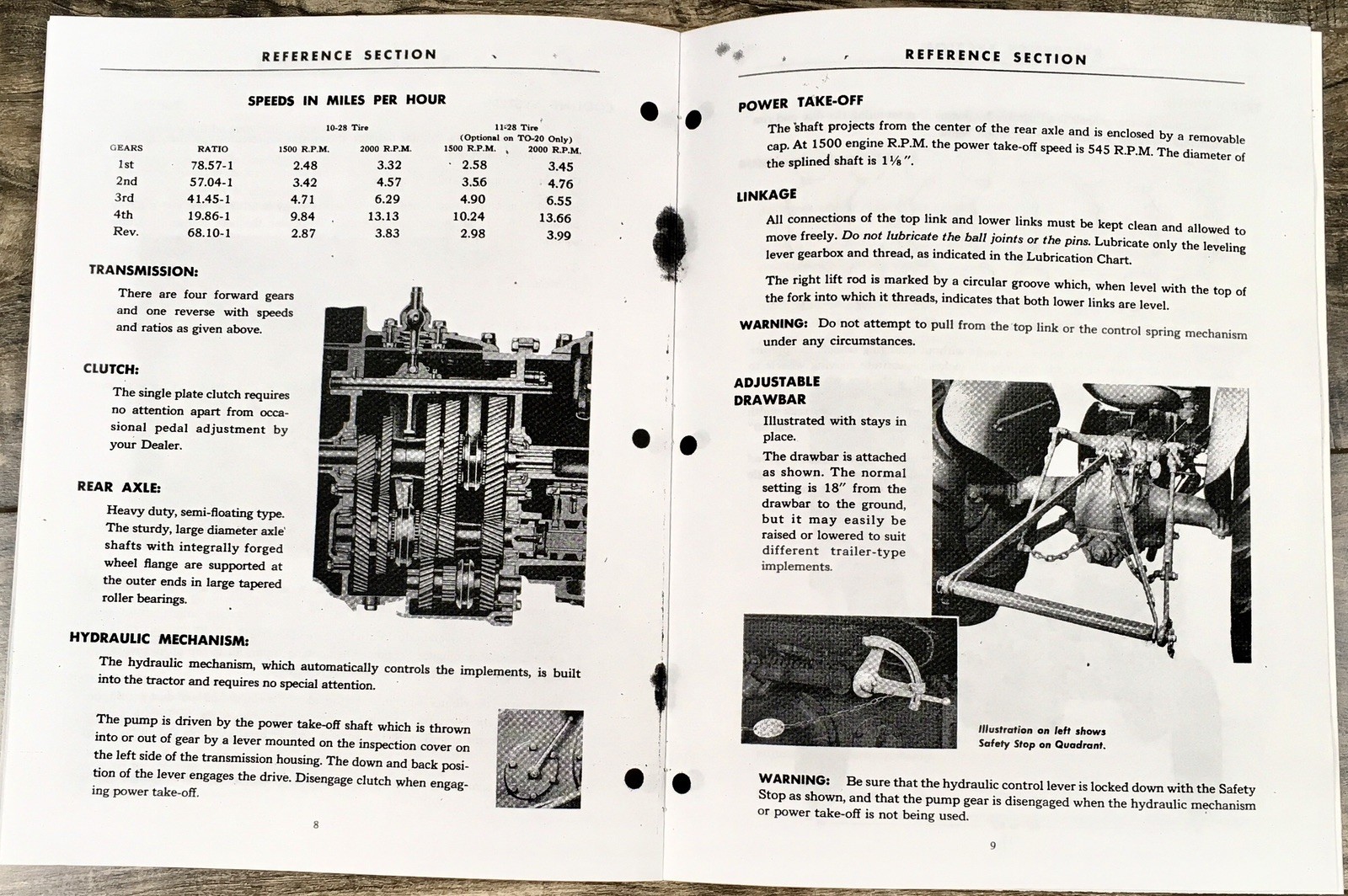 Harry Ferguson TE-20 TO-20 Tractor Operators Manual Owners Book Maintenance - Image 3