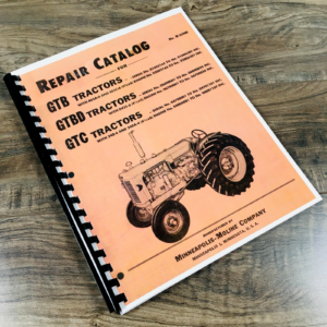 Minneapolis Moline GTB GTBD GTC Tractor Parts Manual Catalog Assembly Book
