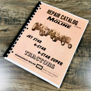 Minneapolis Moline Jet Star 4 Star and 4 Star Super Tractor Parts Manual Catalog
