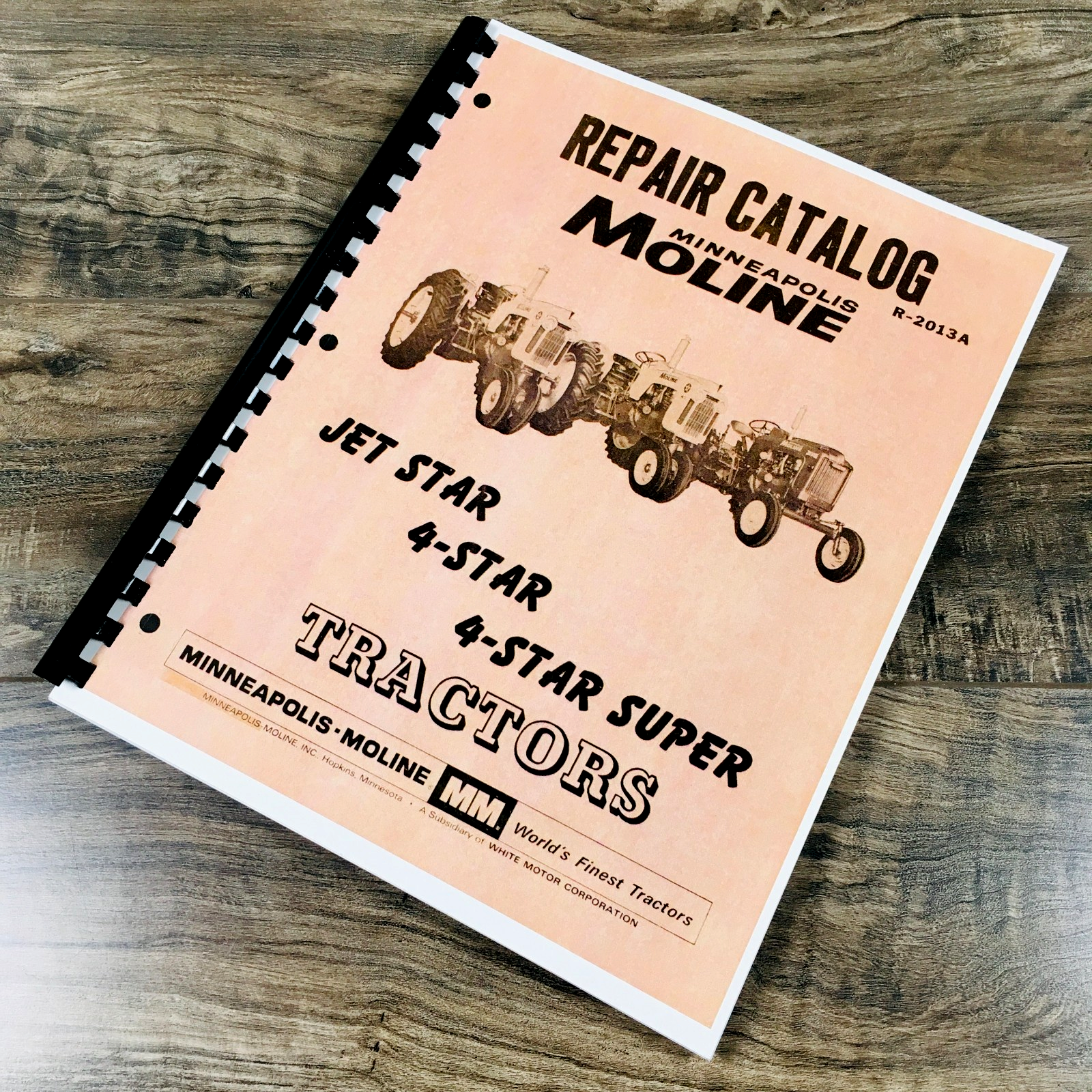 Minneapolis Moline Jet Star 4 Star and 4 Star Super Tractor Parts Manual Catalog