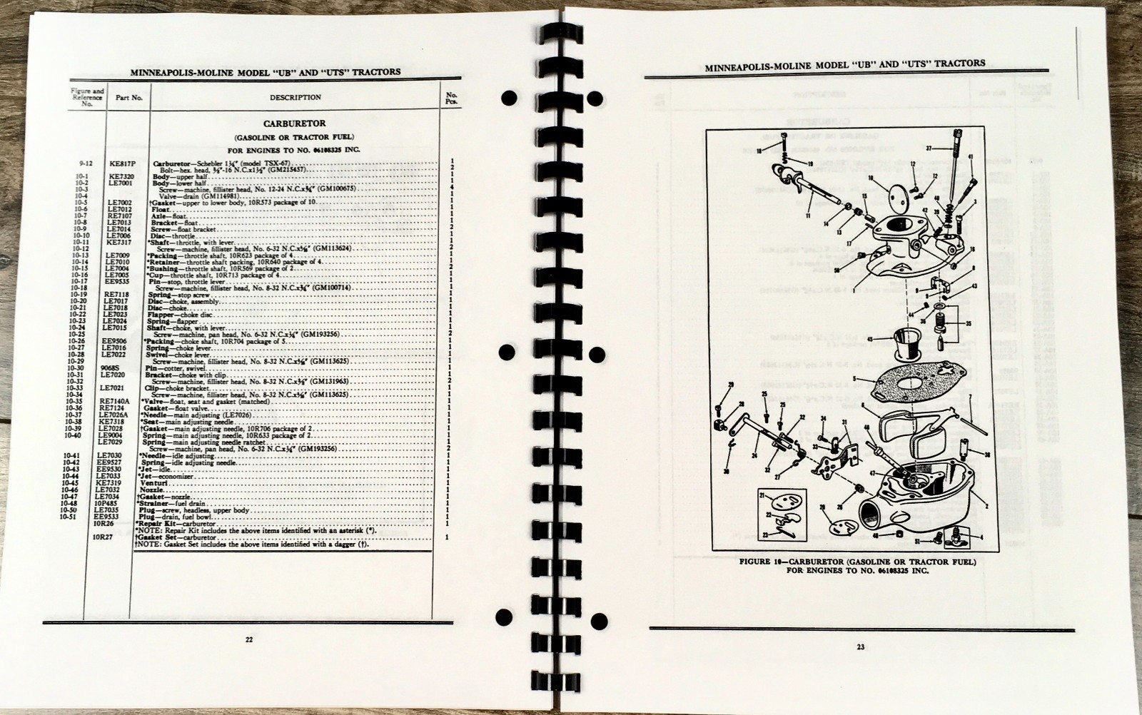 Minneapolis Moline UB Diesel Tractor Parts Operators Manual Set Catalog Owners - Image 9
