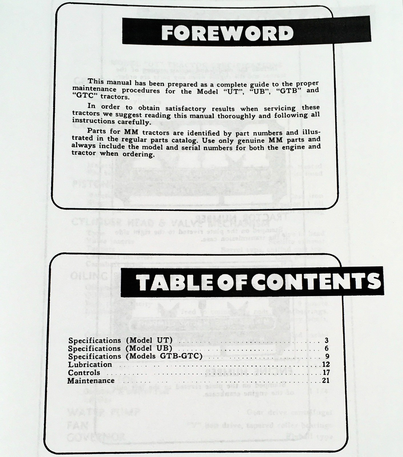 Minneapolis Moline GTB GTC Tractor Service Parts Manual Set Repair Workshop - Image 2