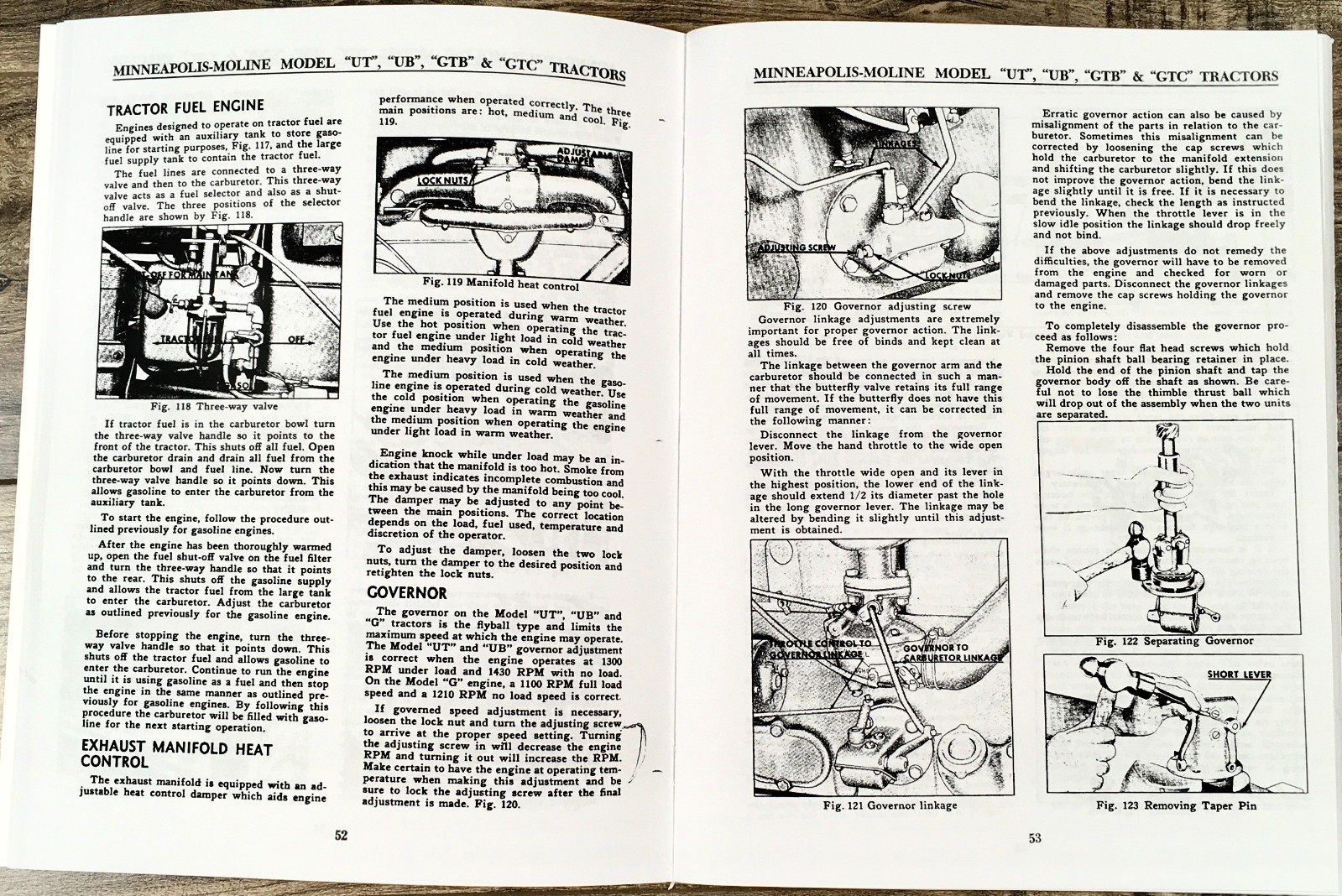 Minneapolis Moline GTB GTC Tractor Service Parts Manual Set Repair Workshop - Image 5