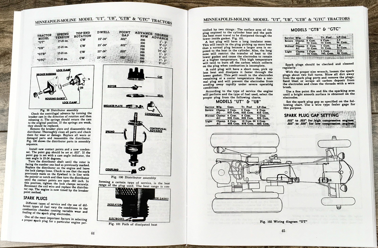 Minneapolis Moline GTB GTC Tractor Service Parts Manual Set Repair Workshop - Image 8