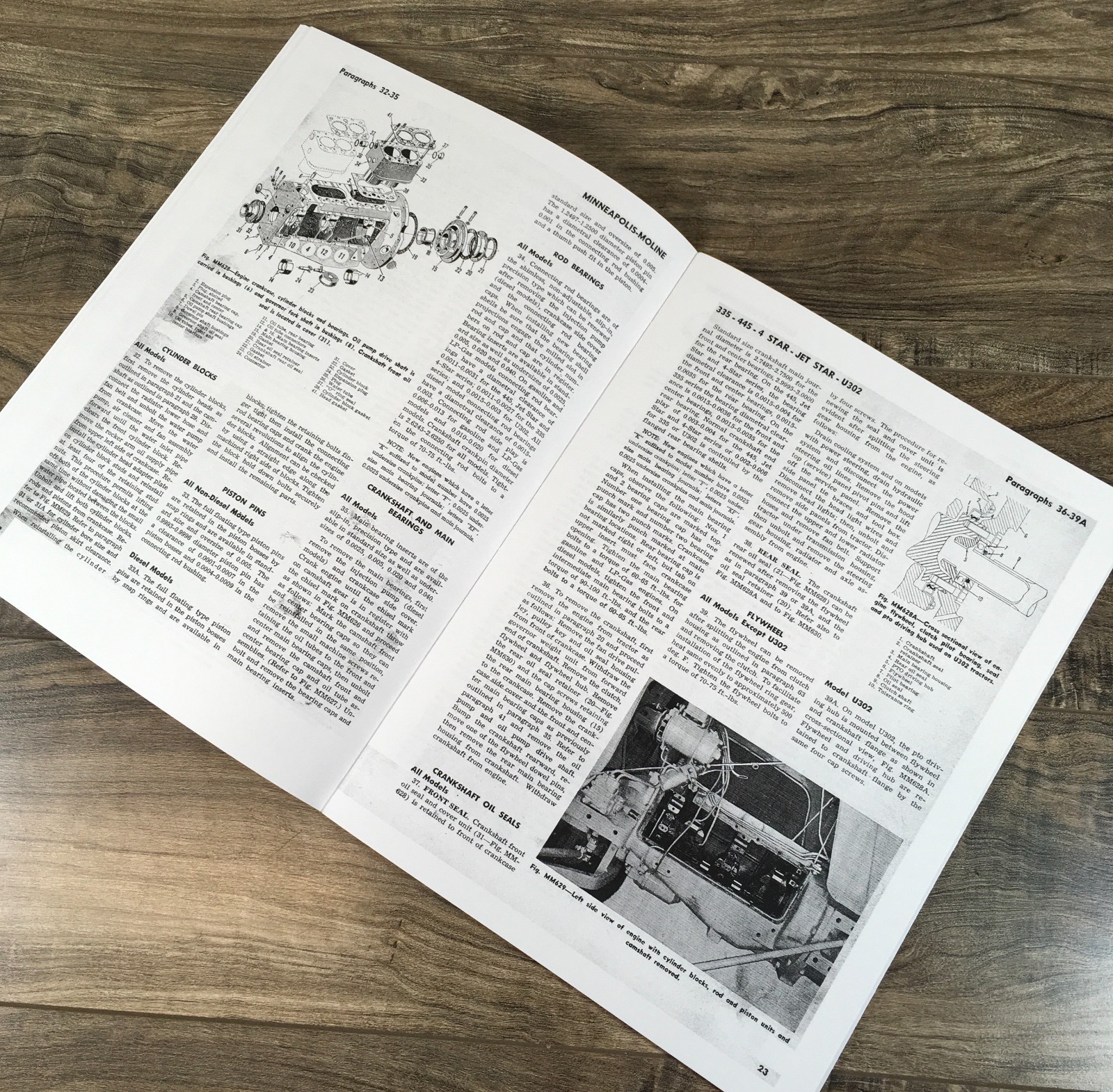 Minneapolis Moline 4 Star Super Tractor Service Parts Manual Set Repair Workshop - Image 7