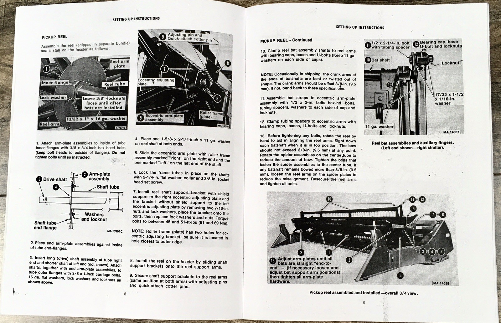 International 820 Flexible Cutter Bar Grain Header Setting up Instruction Manual - Image 3
