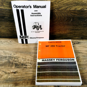 Massey Ferguson 255 Tractor Parts Catalog Operators Manual Set Owners Assembly