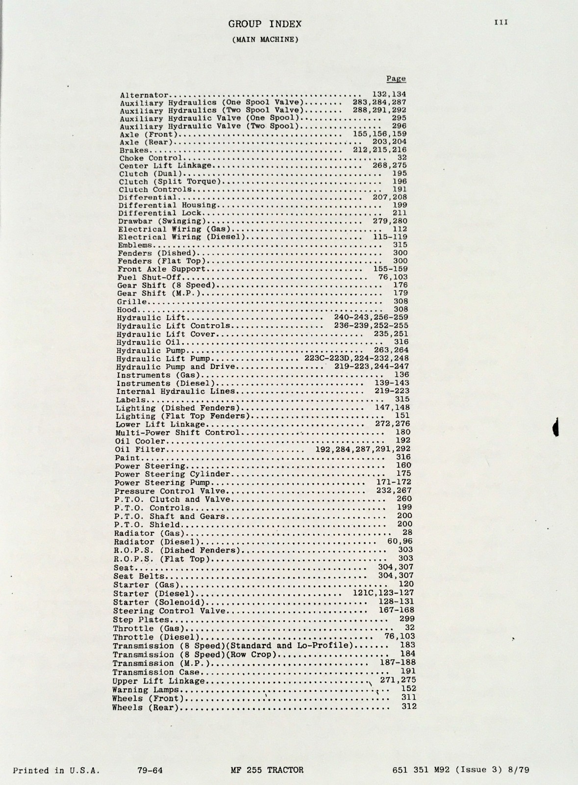 Massey Ferguson 255 Tractor Parts Catalog Operators Manual Set Owners Assembly - Image 3