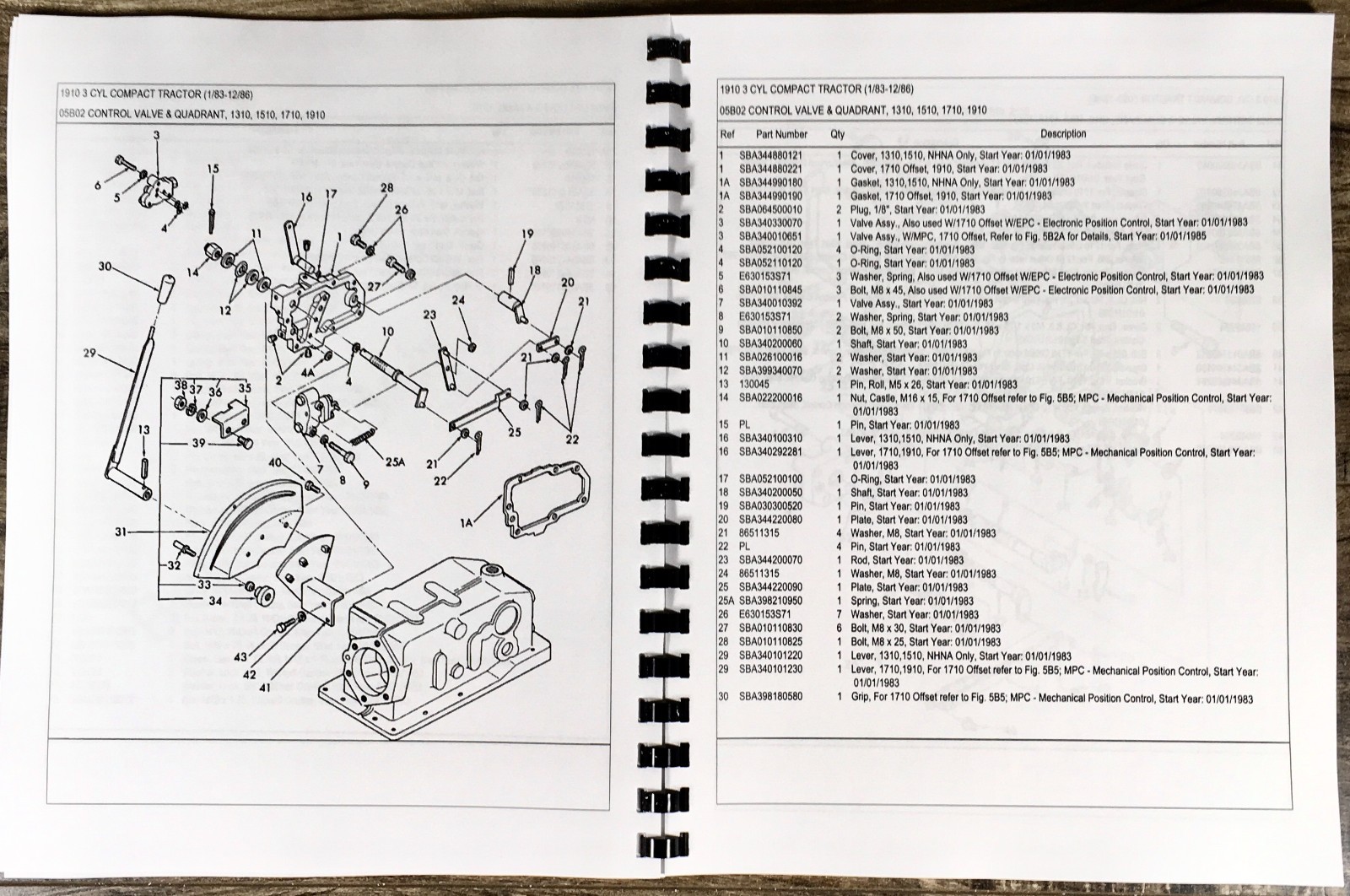 Ford 1910 Compact Tractor Service Parts Operators Manual Owners Repair Shop Set - Image 17