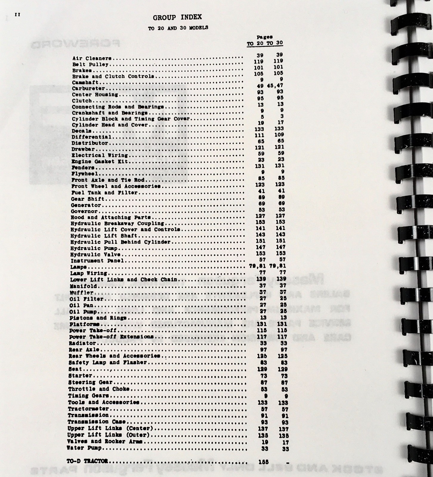Harry Massey Ferguson TO-30 Tractor Parts Operators Manual Set Catalog Owners - Image 6