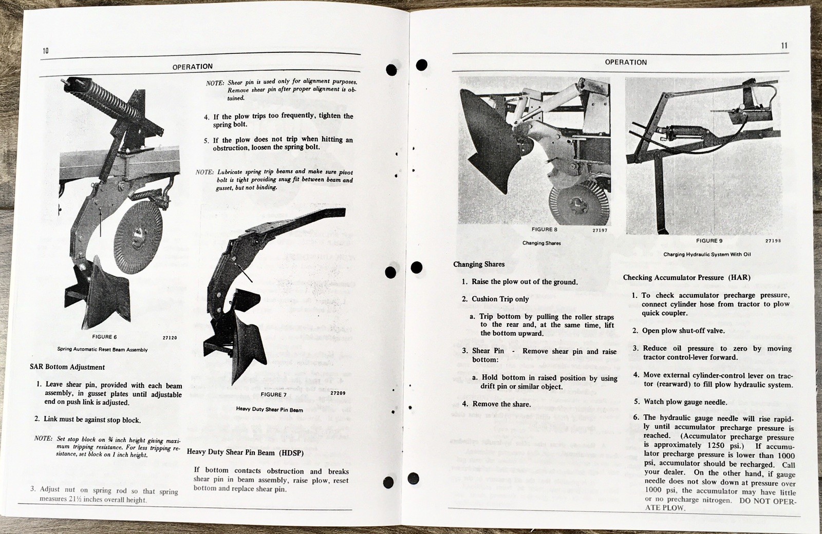 Oliver 546 Series Semi Mounted Plow 4-8 Bottoms Operators Manual Owners Book - Image 3