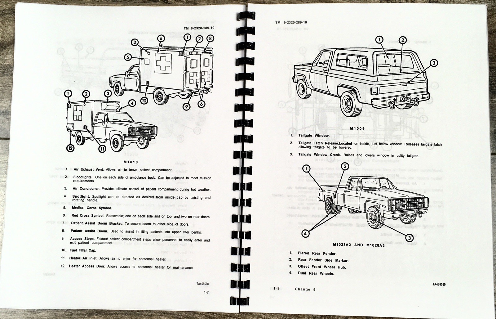 Operators Manual for M1009 4x4 3/4 Ton Utility Tactical Truck Owners Book - Image 5