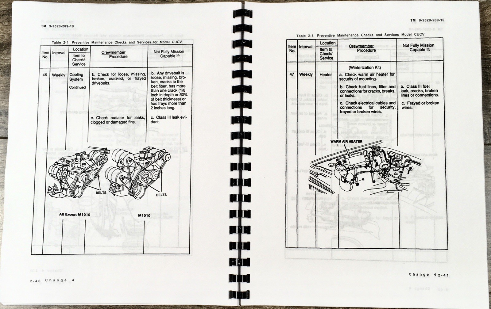 Operators Manual for M1009 4x4 3/4 Ton Utility Tactical Truck Owners Book - Image 7
