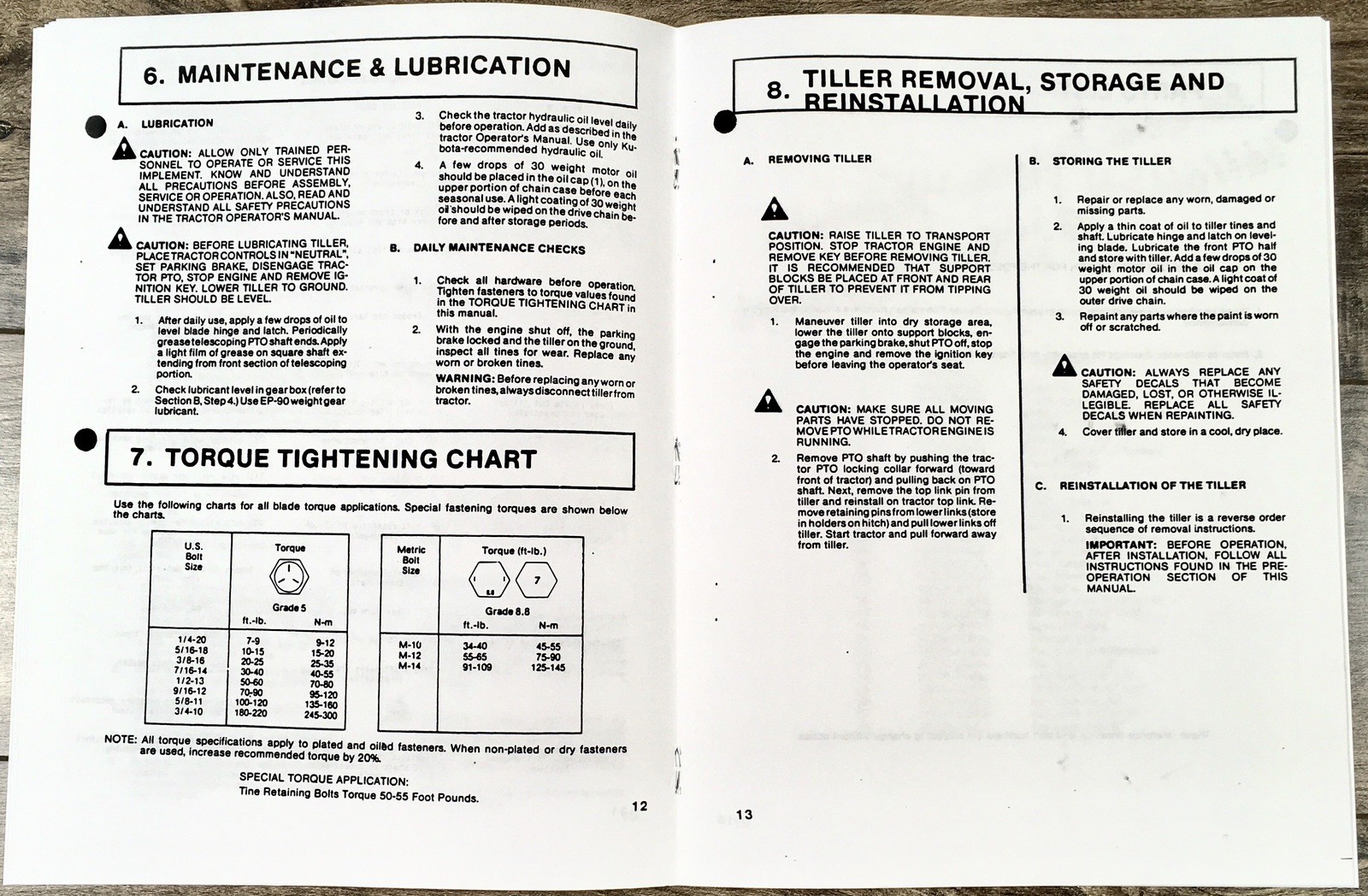 Kubota G4000 Rotary Tiller Operators Manual Parts for G3200 4200 5200 Tractors - Image 4
