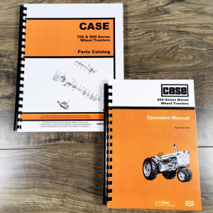 Case 800B 801B 802B 803B Diesel Wheel Tractor Parts Operators Manual Catalog Set