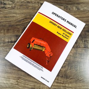 New Holland Super 67 Baler Hayliner Operators Manual Owners Book Maintenance