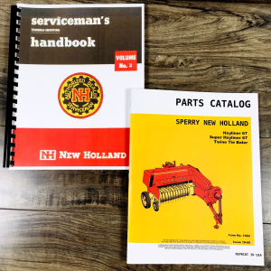 New Holland Super 67 Baler Service Manual Parts Catalog Set Repair Shop Book