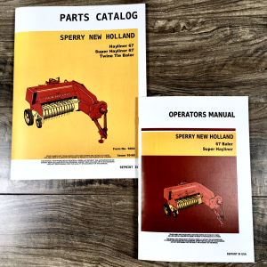 New Holland Super 67 Baler Parts Catalog Operators Manual Set Owners Assembly