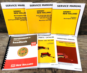 New Holland 68 Square Baler Service Manual Parts Catalog Operators Repair Shop