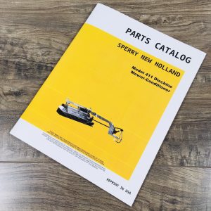 New Holland 411 Discbine Mower Conditioner Parts Manual Catalog Book Assembly