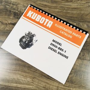Kubota D950-BBS-1 Diesel Engine Parts Manual Catalog Book Assembly Schematics