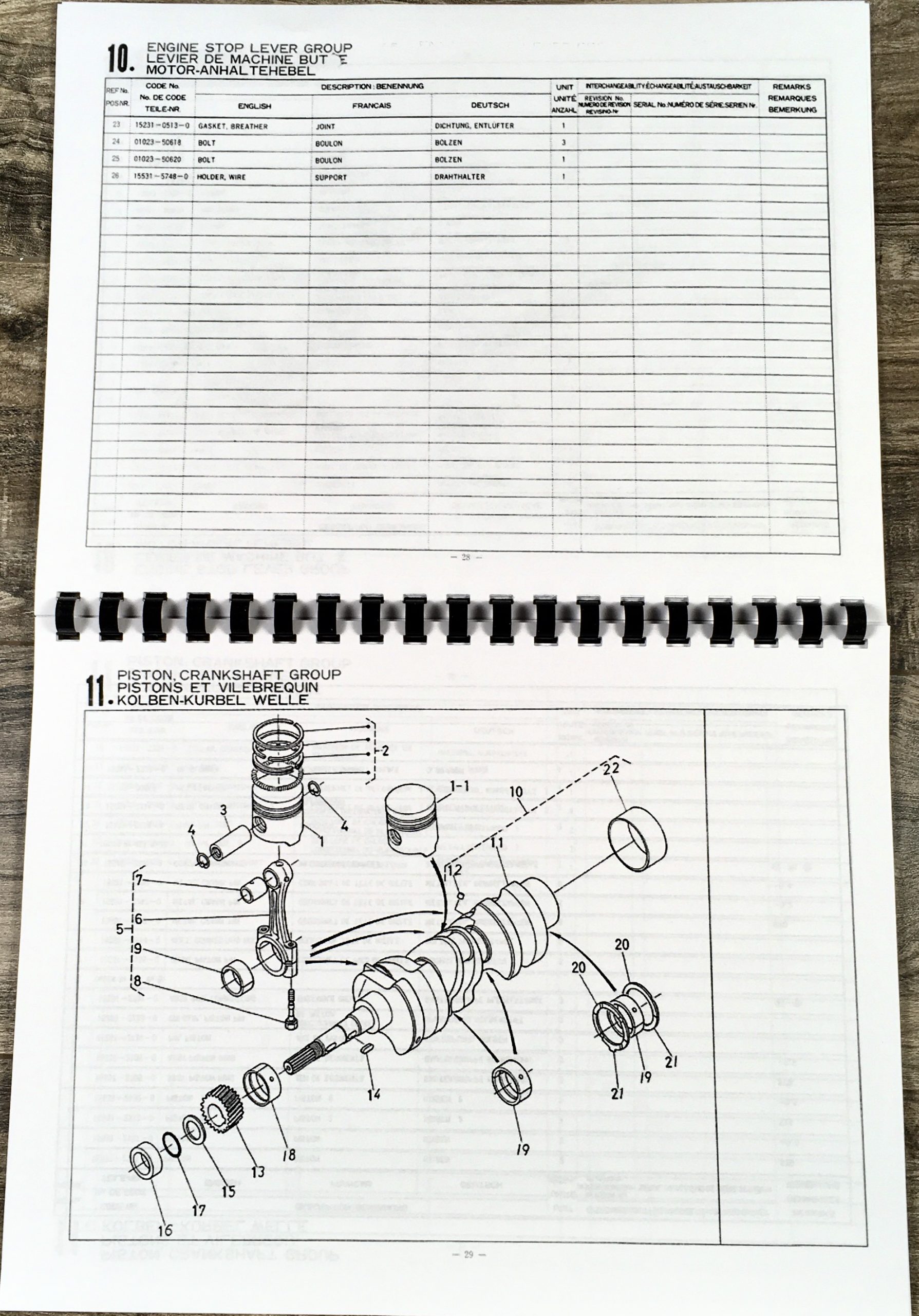 Kubota D950-BBS-1 Diesel Engine Parts Manual Catalog Book Assembly Schematics - Image 5