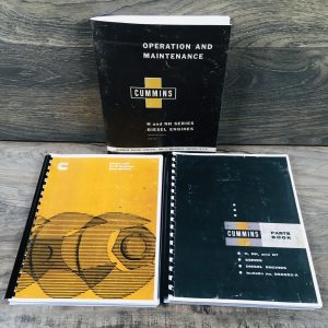 Cummins NH-180 NH-195 NH-220 NHE-180 NHE-195 Service Parts Operators Manual Set