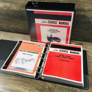Allis Chalmers 7060 Tractor Service Parts Manual Set Repair Shop Catalog Book