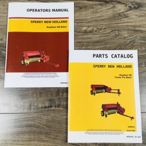 New Holland 68 Baler Parts Catalog Operators Manual Set Owners Assembly Book
