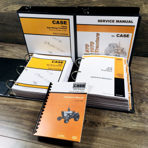 Case 1070 Tractor Service Manual Parts Catalog Operators Set 8675001-8693000