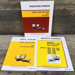 New Holland 1033 Bale Wagon Stackliner Service Manual Parts Catalog Operators